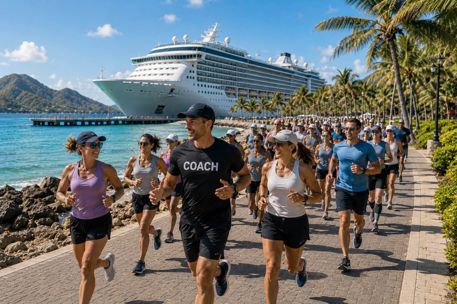 Daily Coach-Led Morning Runs & Walks